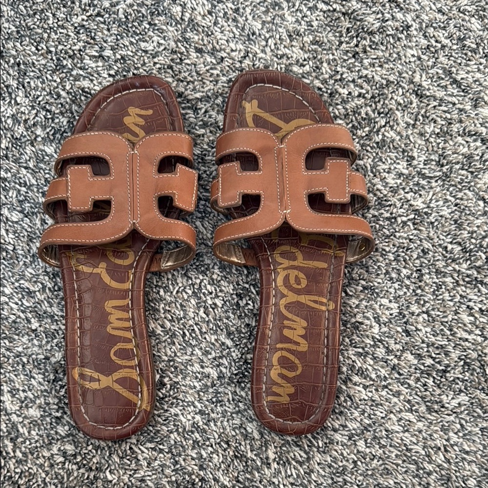 Sam Edelman Brown Slide Sandals